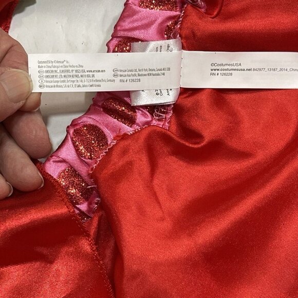 STRAWBERRY SHORTCAKE  Sequin Polka Dot Tutu Girls CS (4-6) Pink Multi  Dance NWT - Picture 10 of 14